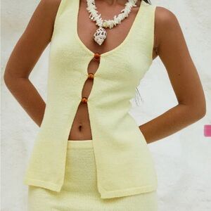 RUNAWAY THE LABEL- YELLOW SKIRT SET